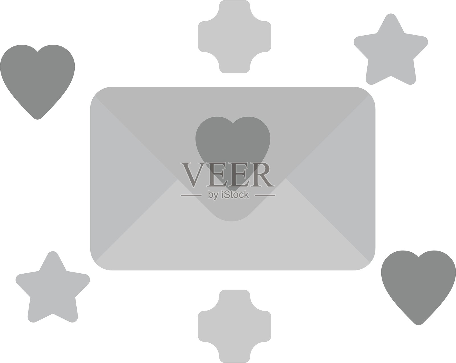 情书新图标设计创意插画图片素材