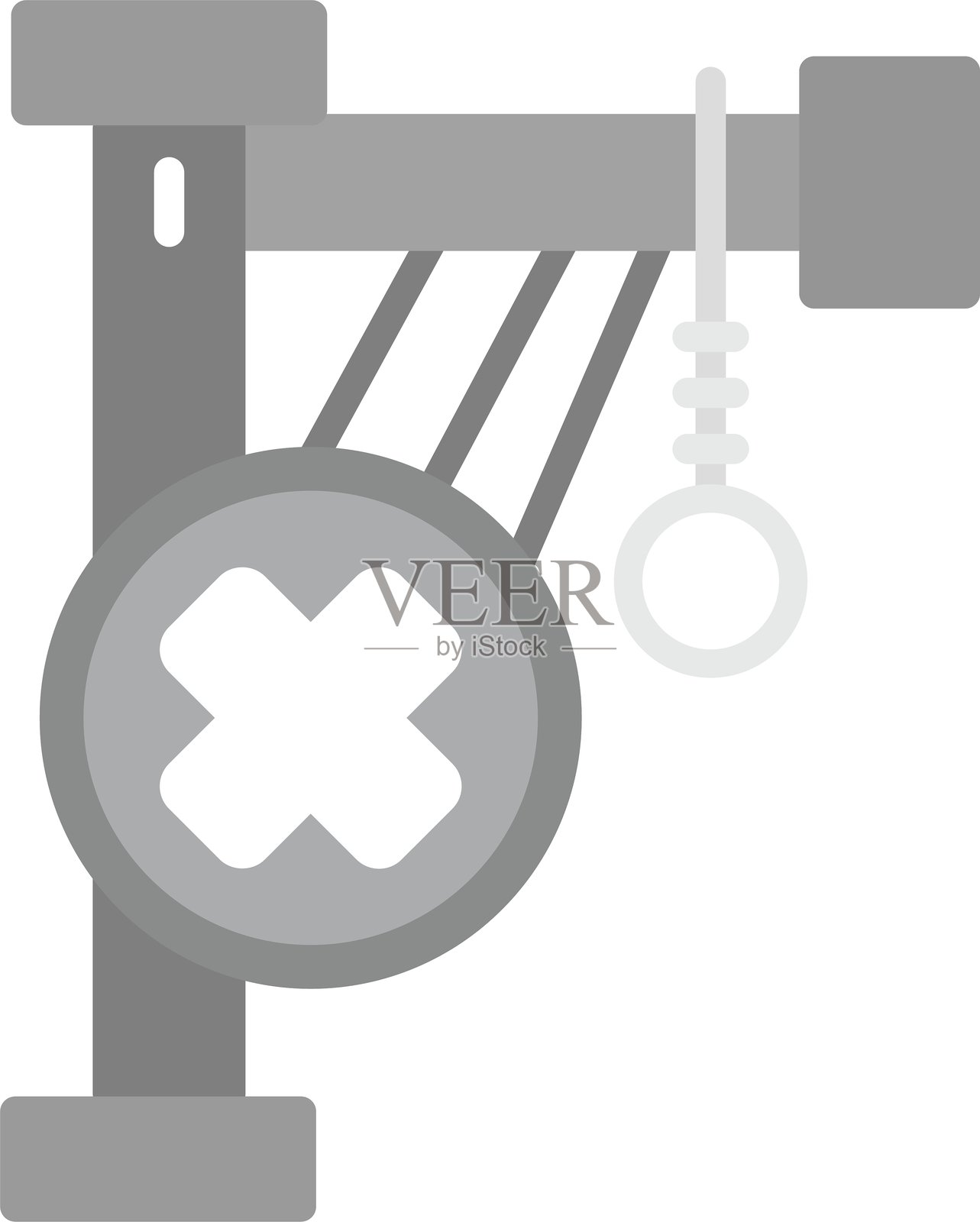 悬挂式新图标设计创意插画图片素材