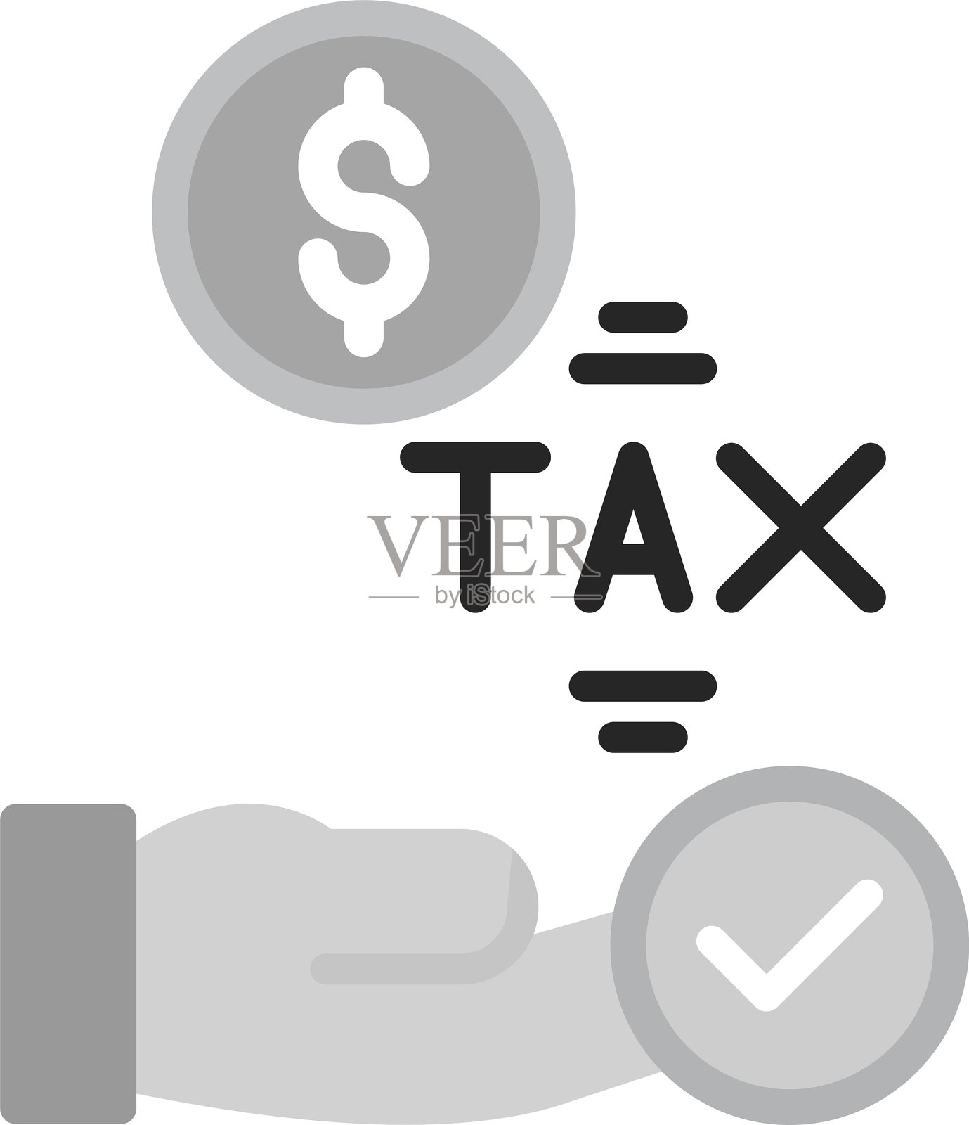 税务新图标创意设计插画图片素材