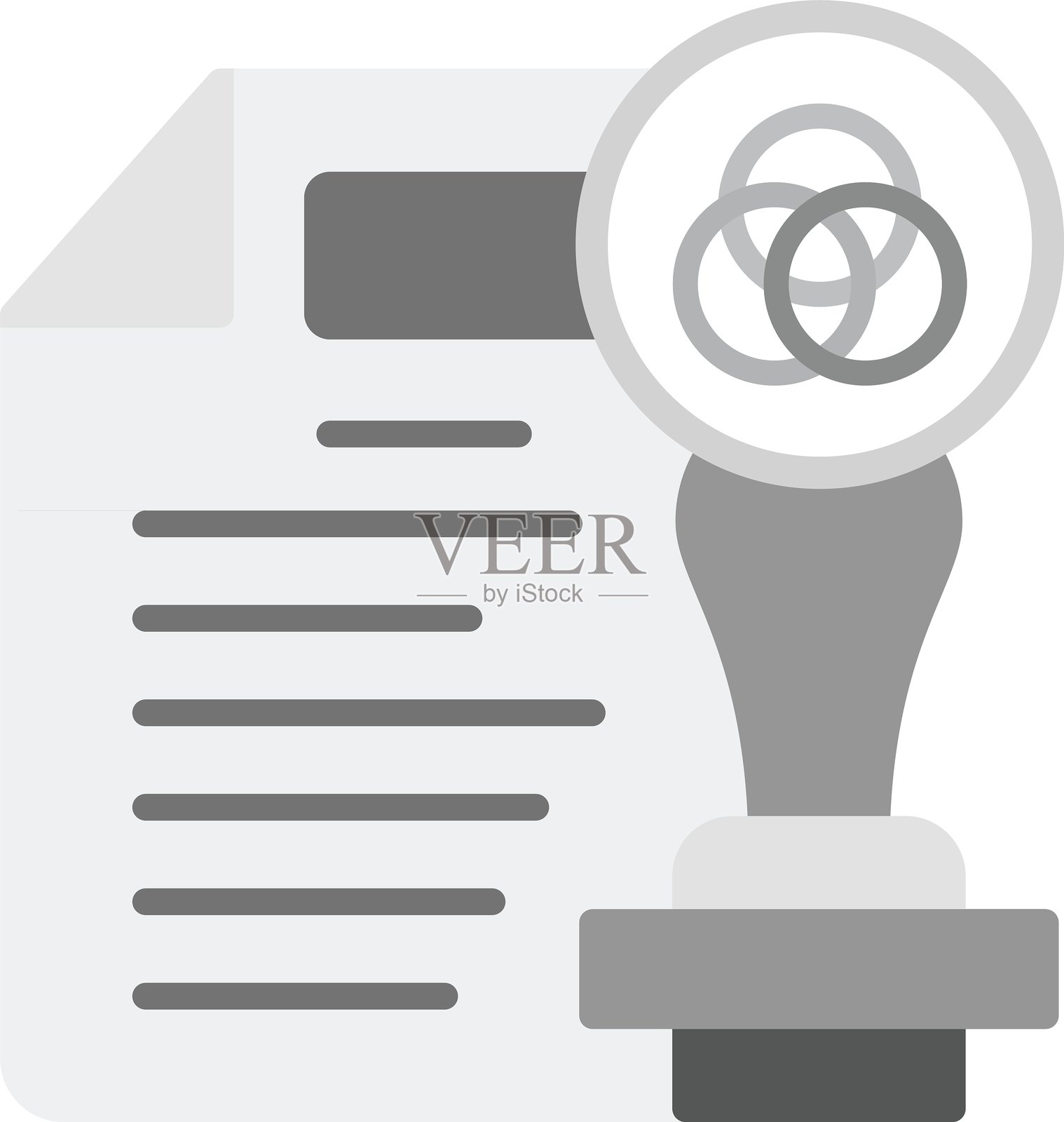 印章新图标创意设计插画图片素材