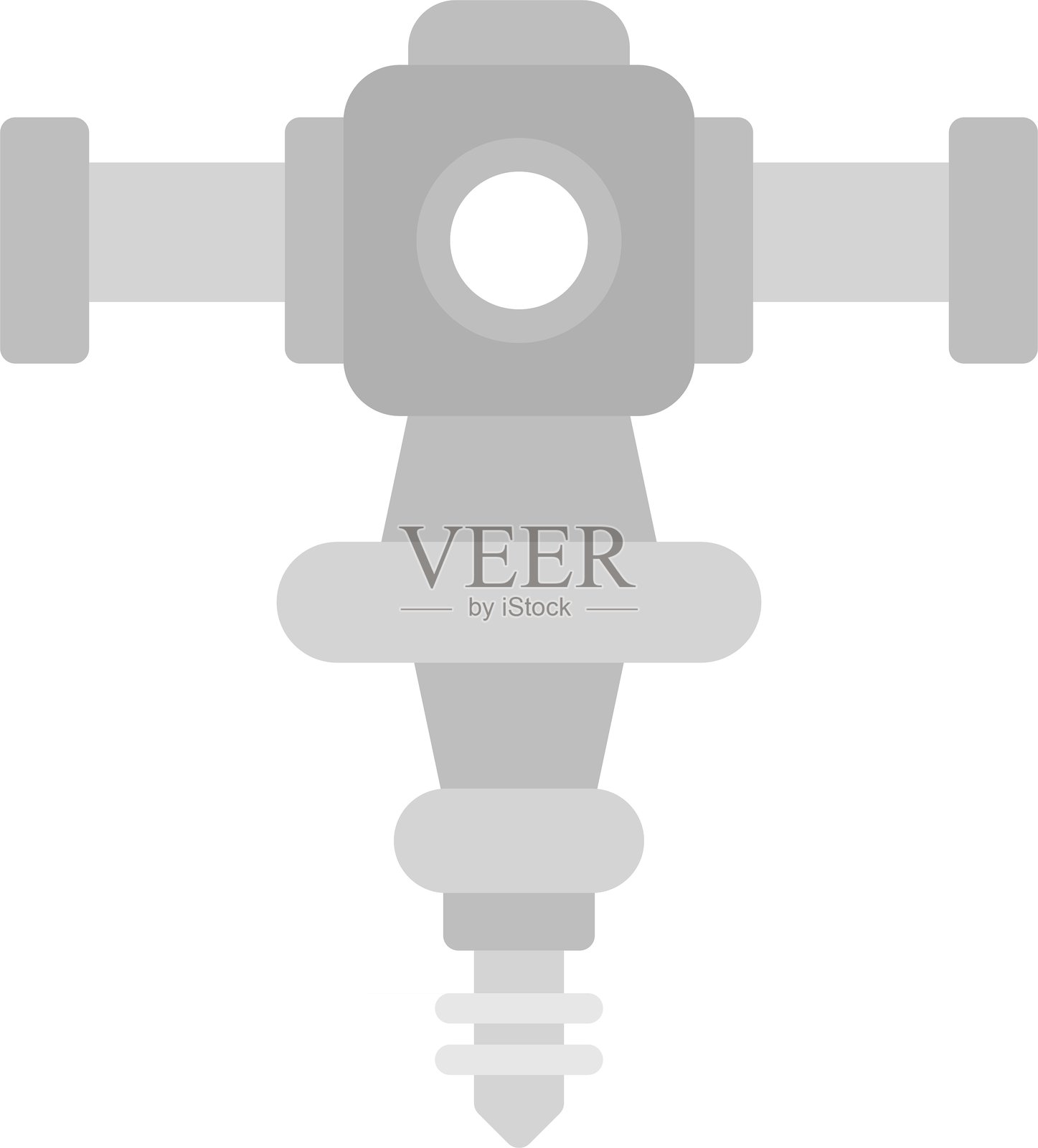 液压破碎锤新图标设计创意插画图片素材