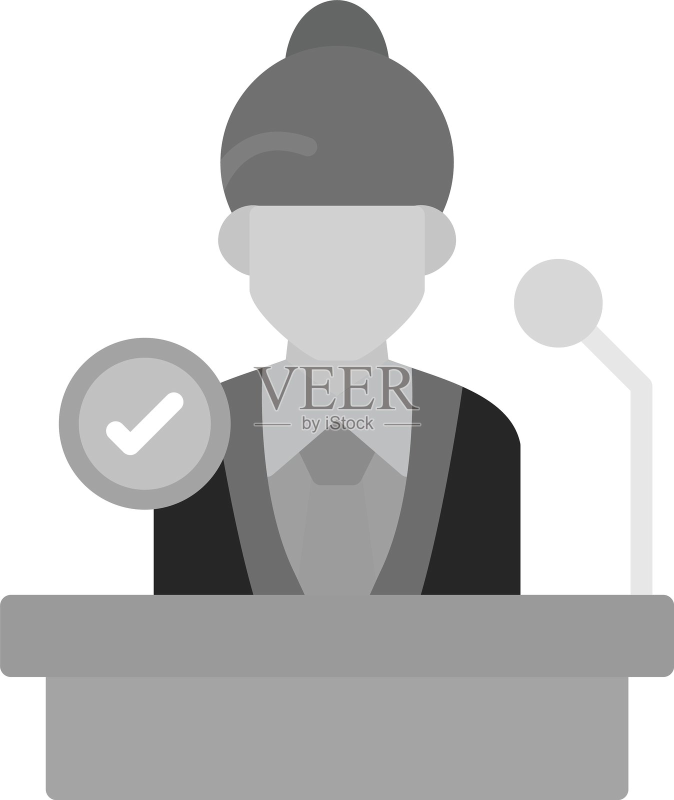 总统日新图标设计创意插画图片素材