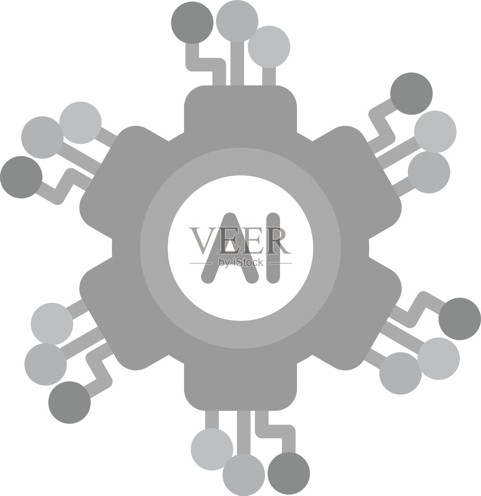 人工智能新图标设计创意插画图片素材