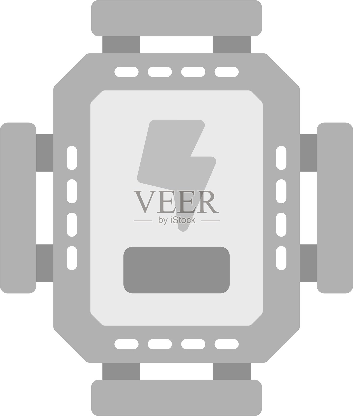 逆变器新图标设计创意插画图片素材