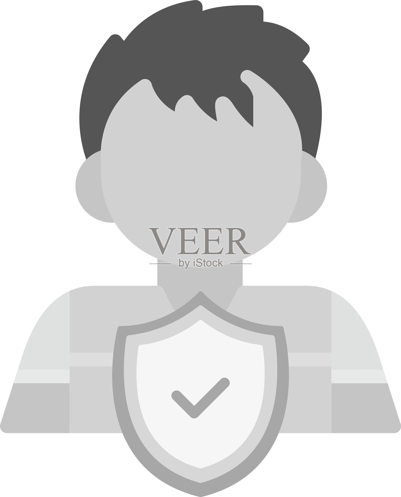 安全的宝石新图标设计创意插画图片素材