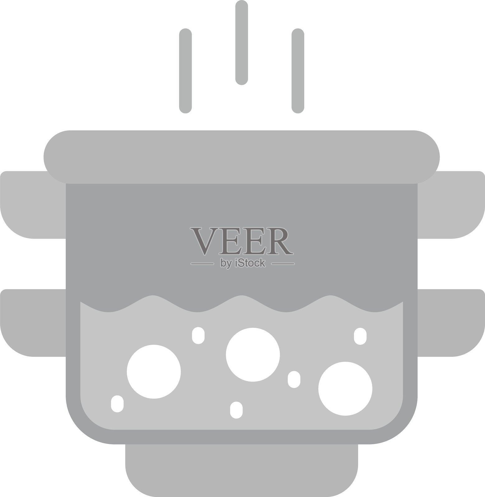 蒸汽船新图标设计创意插画图片素材