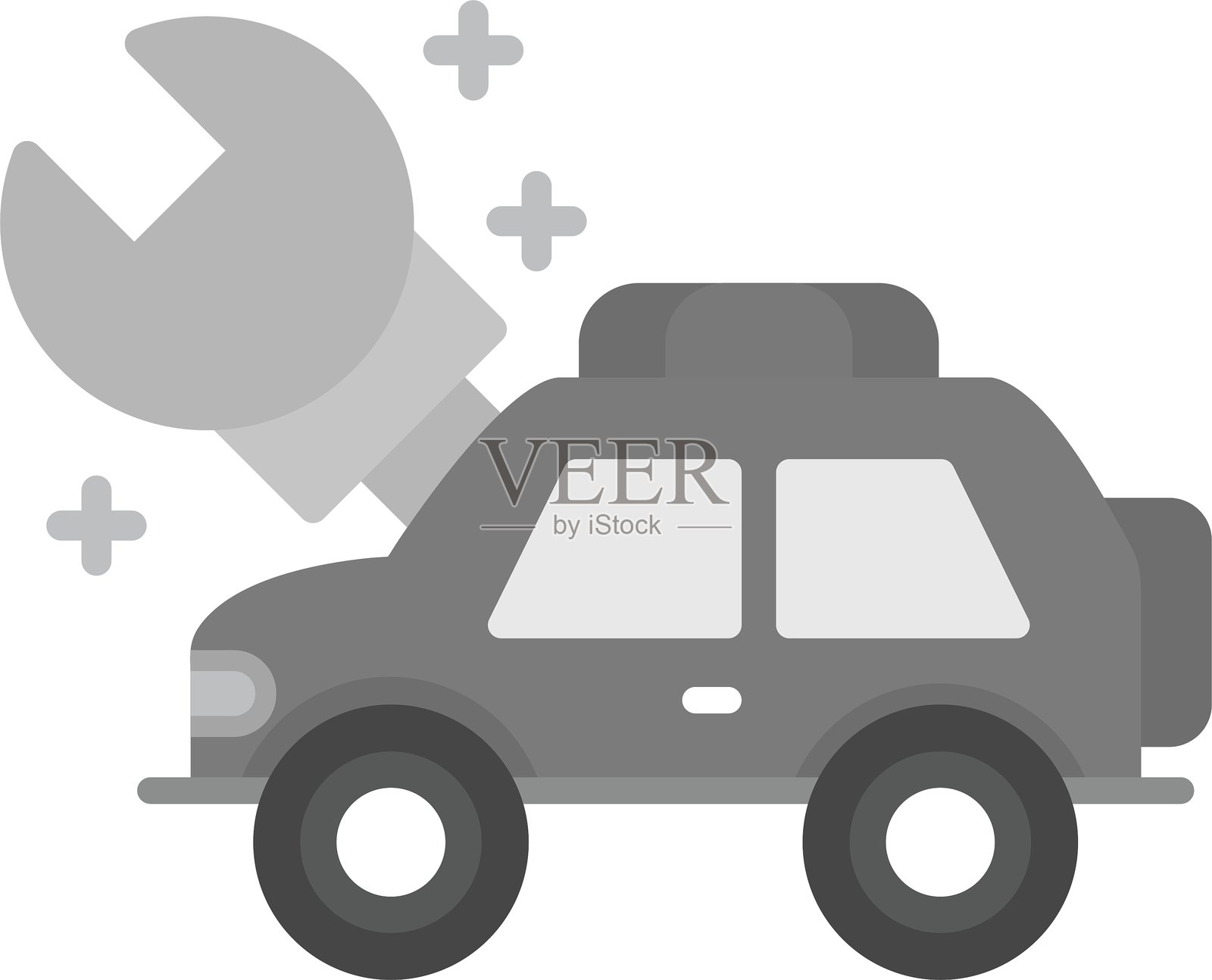 维修新图标设计创意插画图片素材