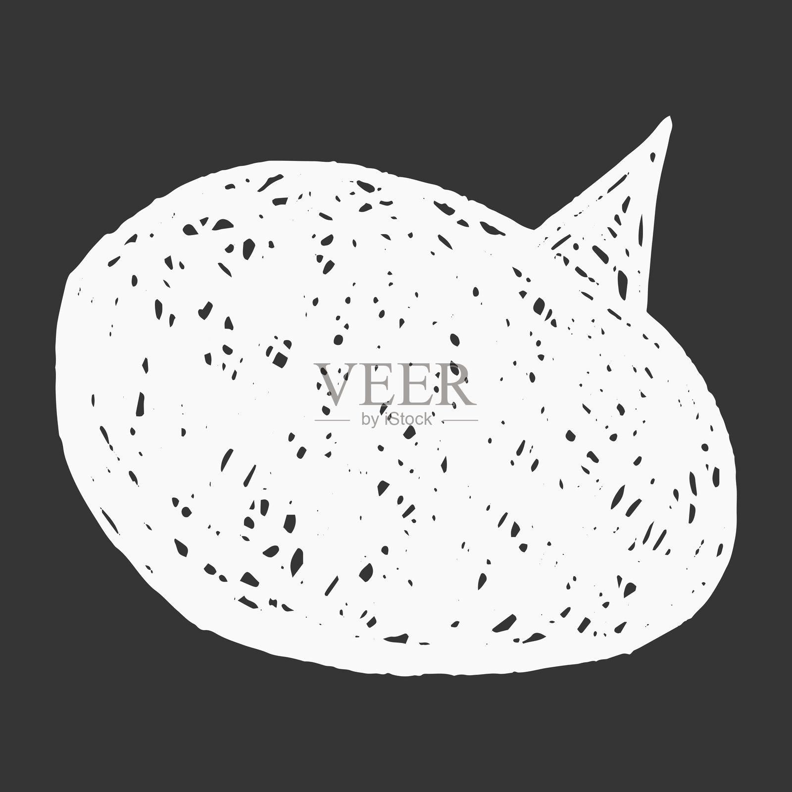 蜡笔风格对话气泡，带有有趣的涂鸦边框。文字框，粉笔风格，用于留言和评论。手写铅笔风格对话气球。插画图片素材