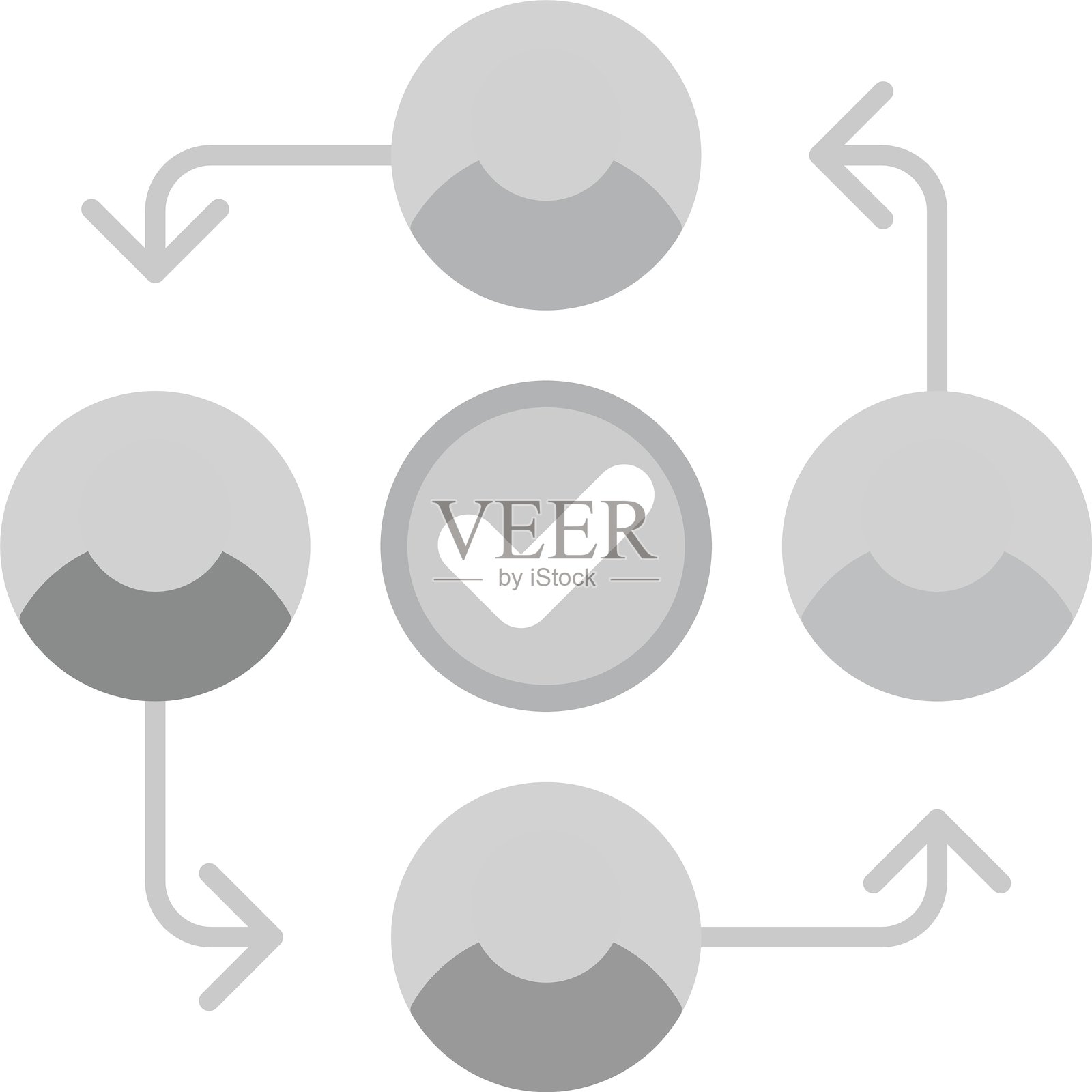 分配新的图标设计创意插画图片素材