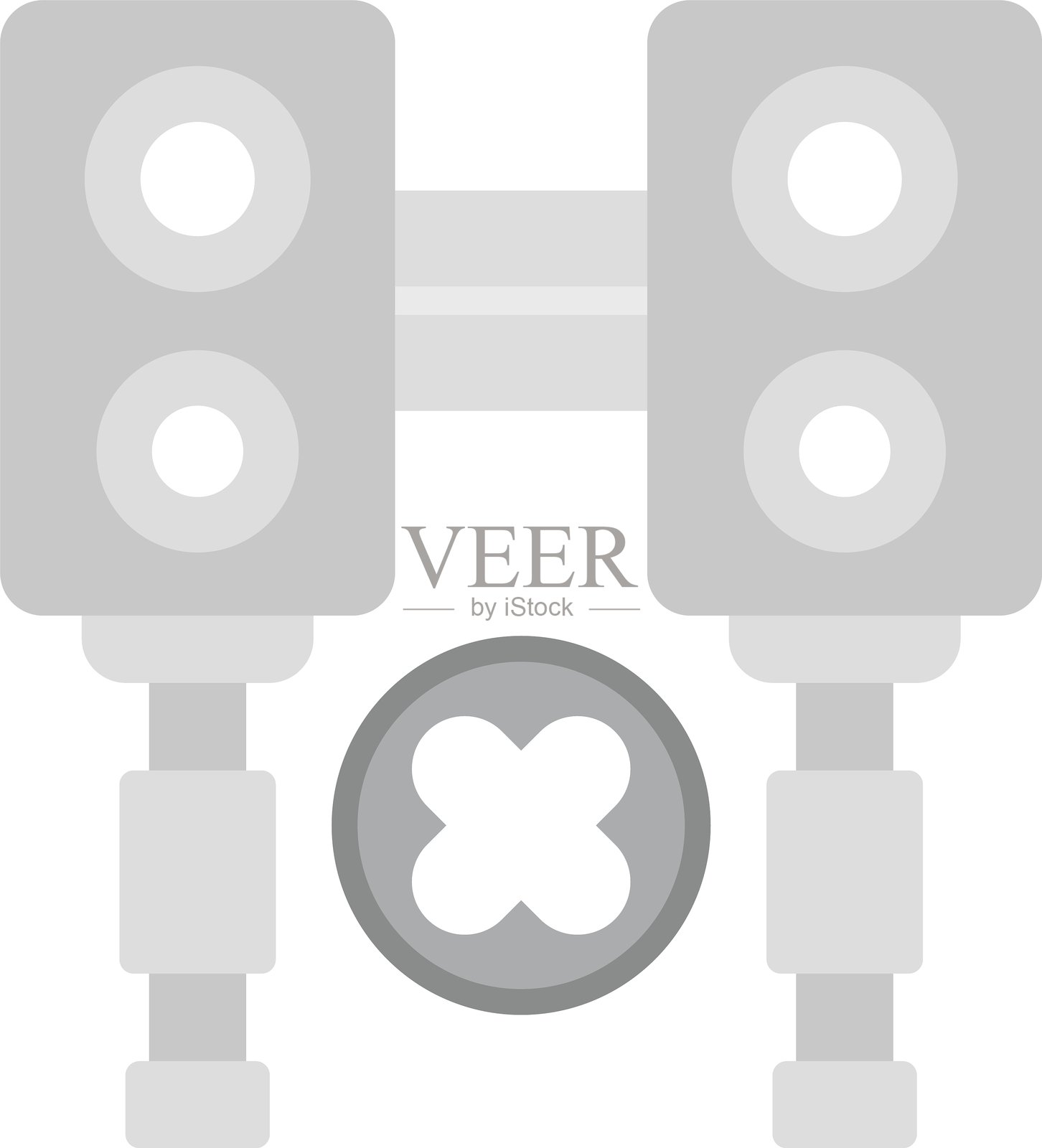 无低音炮新图标设计创意插画图片素材