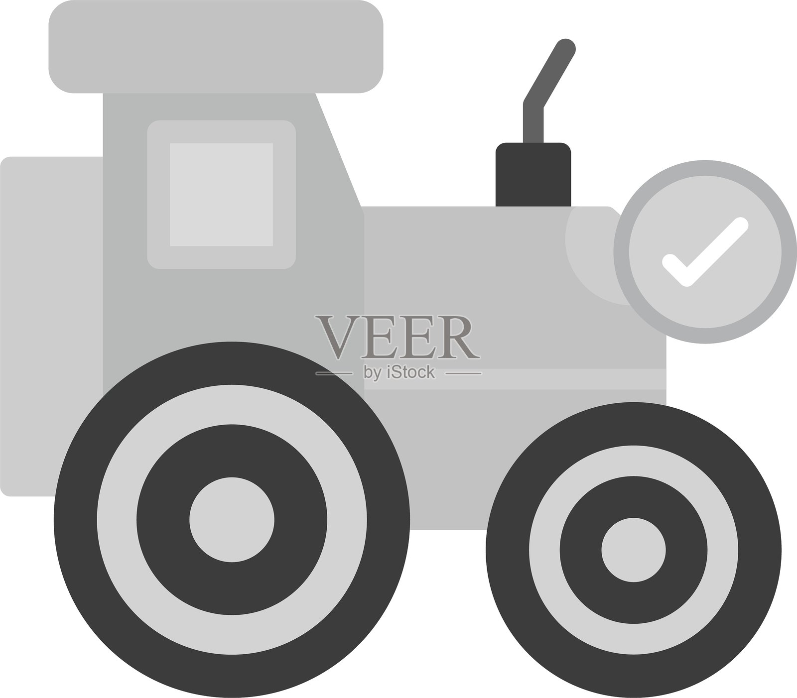 装载机新图标设计创意插画图片素材