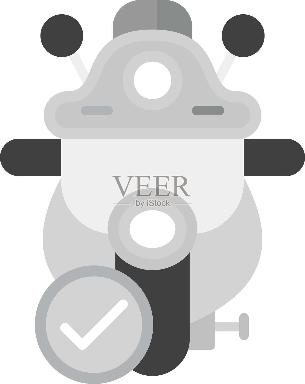 摩托车新图标设计创意插画图片素材