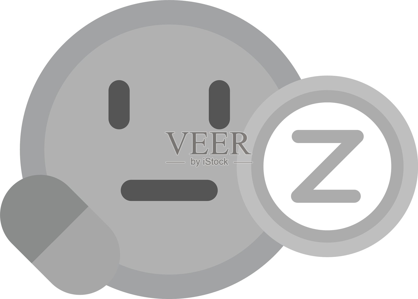 非嗜睡症药物新图标设计创意插画图片素材