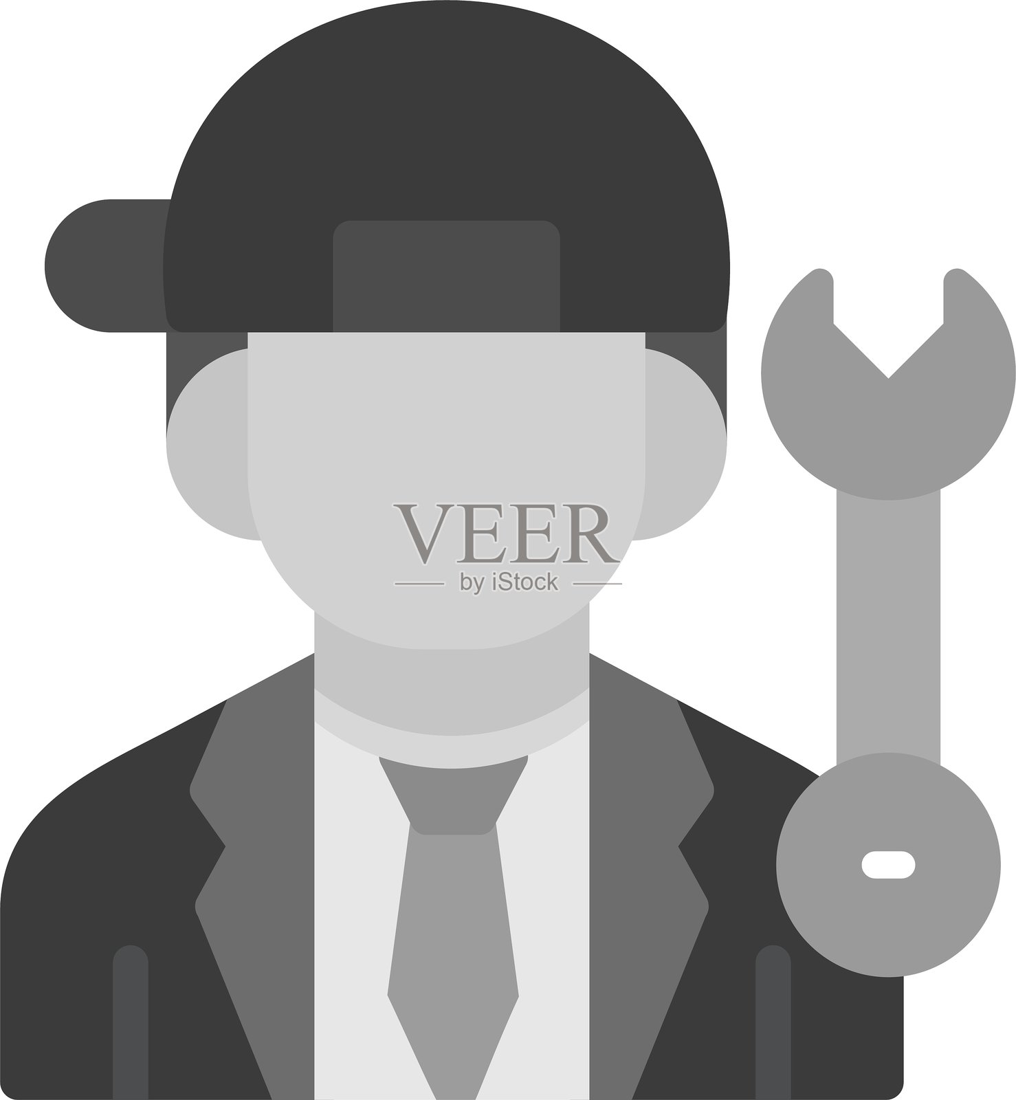 工程师新图标设计创意插画图片素材