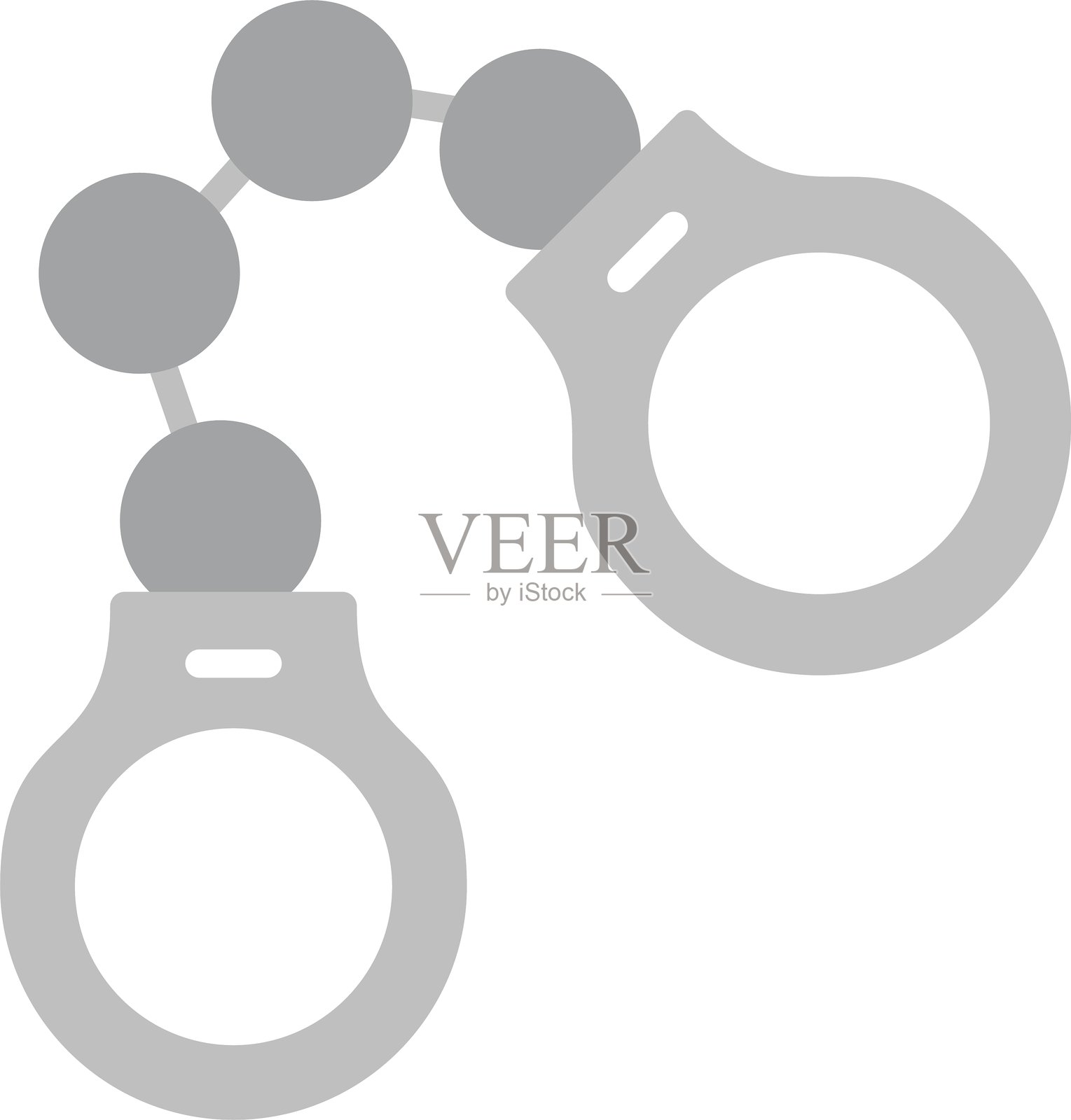 手铐新图标设计创意插画图片素材