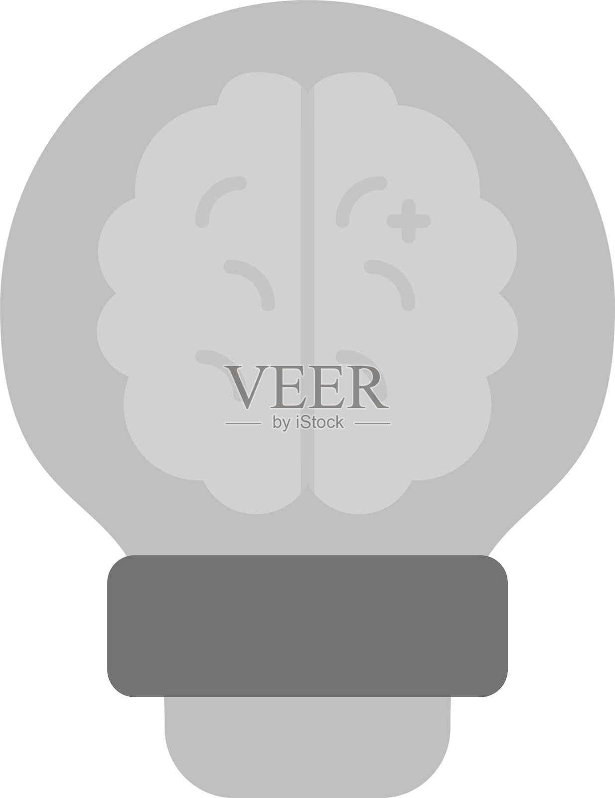 大脑创意新图标设计插画图片素材