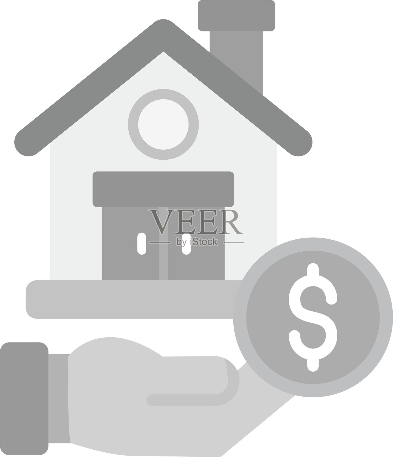 房屋新图标设计创意插画图片素材