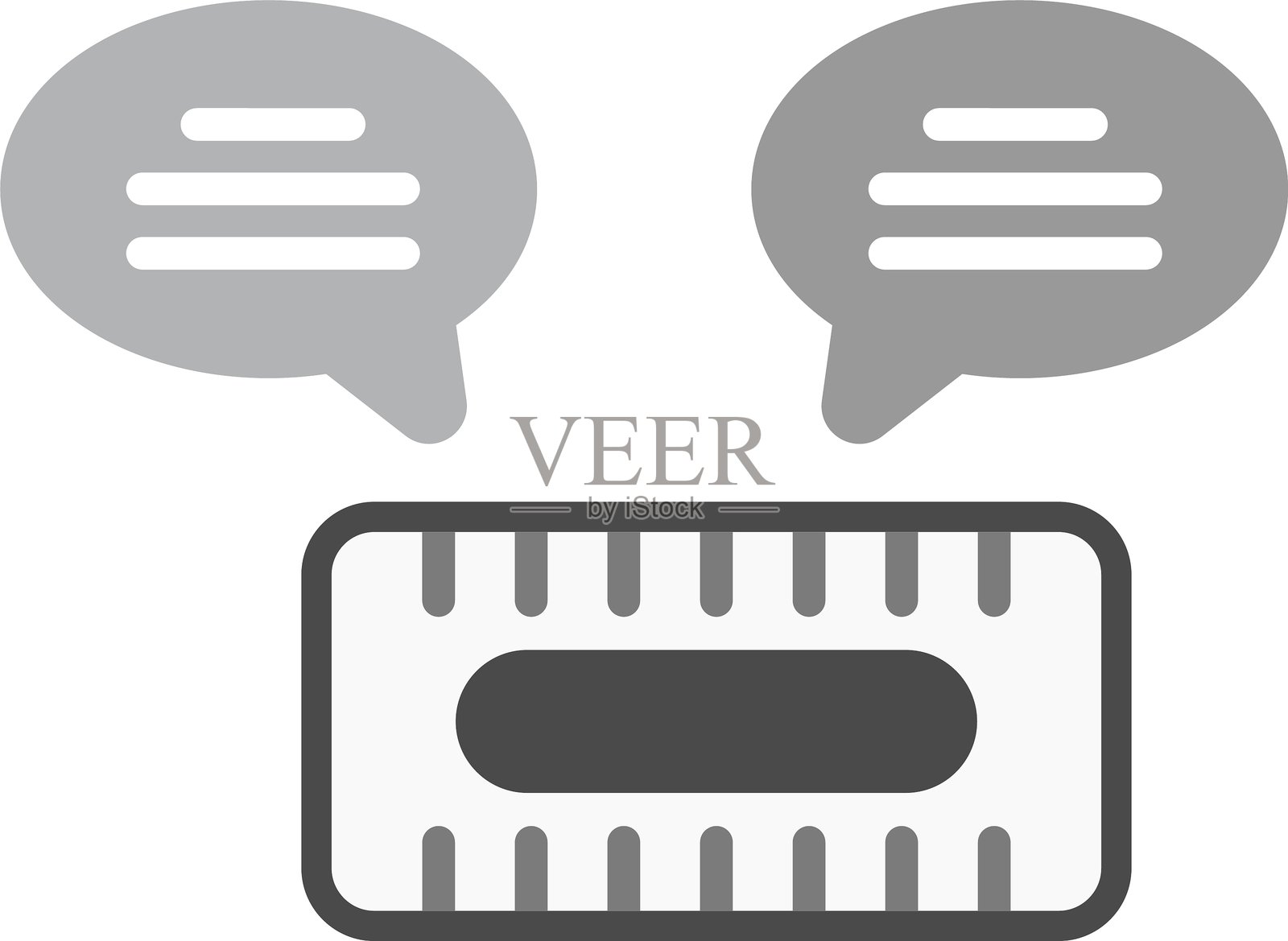 虚拟现实新图标设计创意插画图片素材