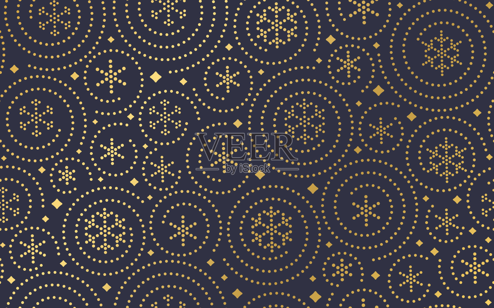 雪花现代金色雪花形状纹理抽象图案背景插画图片素材