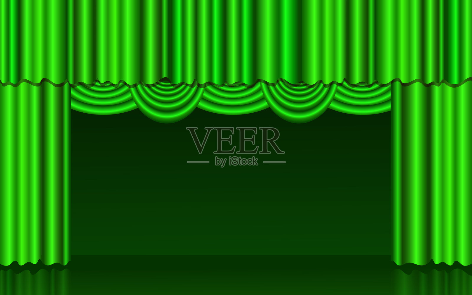 剧院舞台幕布背景插画图片素材