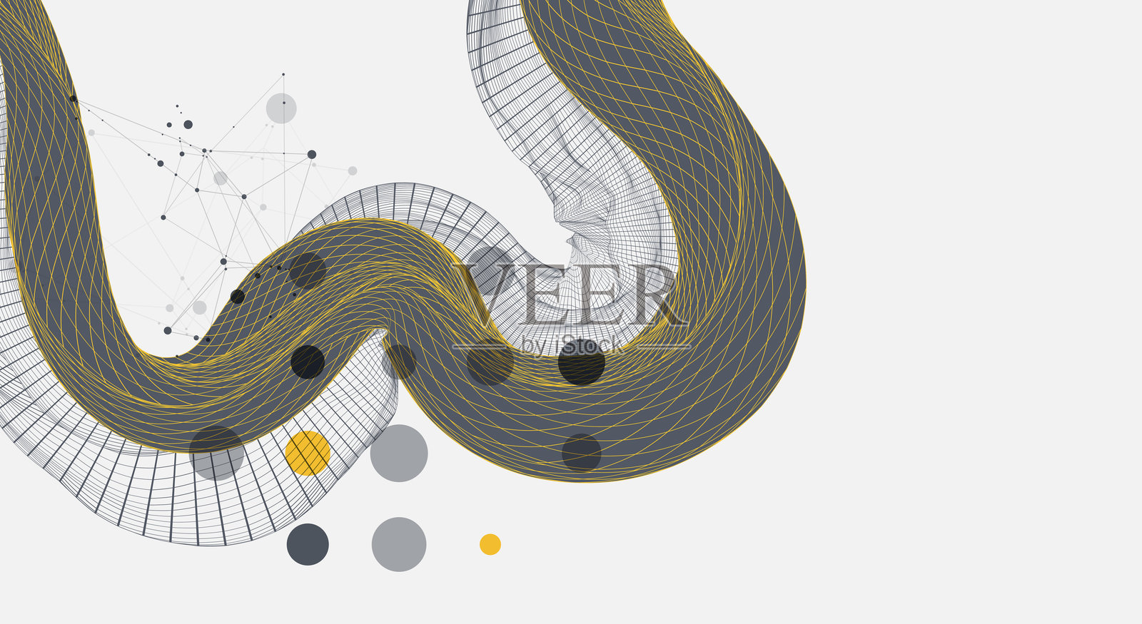 抽象艺术背景。现代科技艺术元素。表面插画。矢量图。插画图片素材