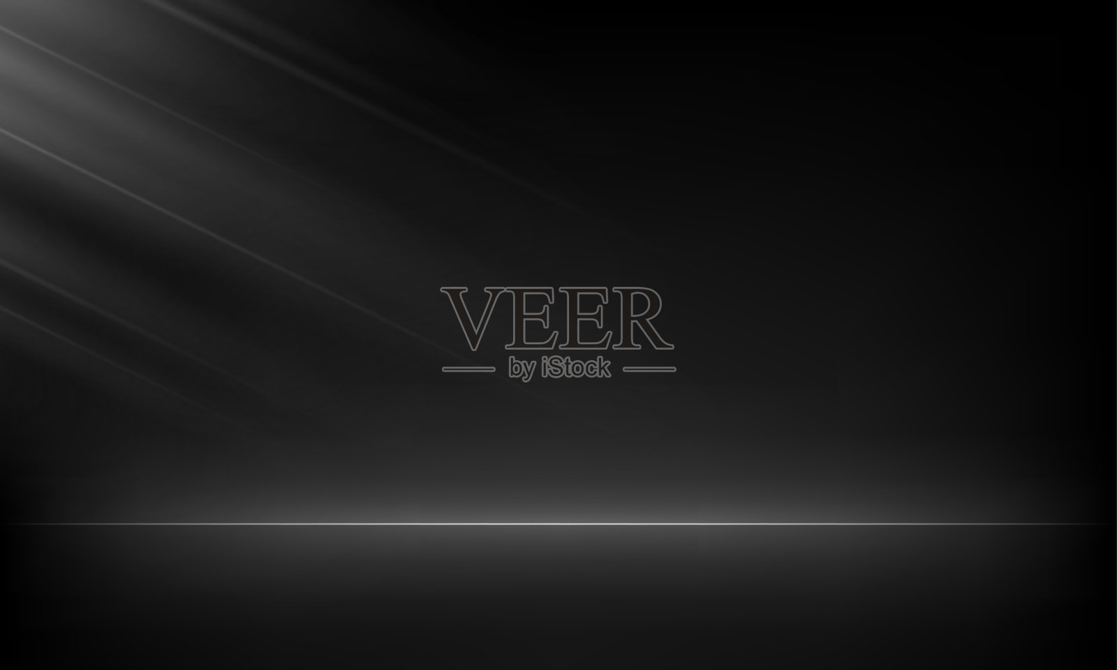 用于销售产品的空白黑色影棚背景空间，背景布，壁纸，底纹，文字。矢量插画。插画图片素材