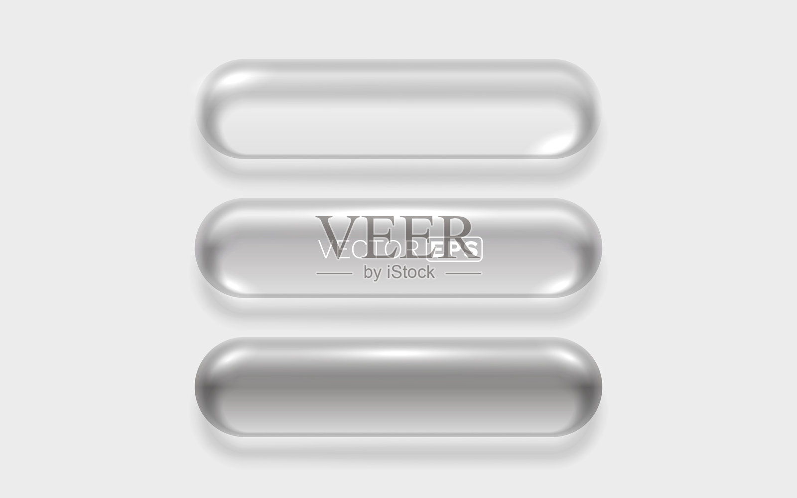 玻璃用户界面按钮模板插画图片素材