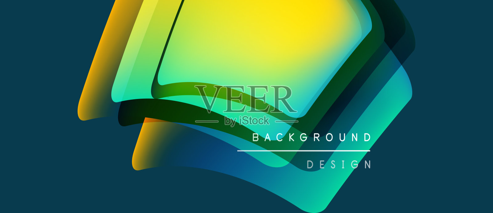 抽象的流体形状相互叠加，营造出充满活力的渐变效果。现代设计元素，适用于背景、演示文稿。插画图片素材