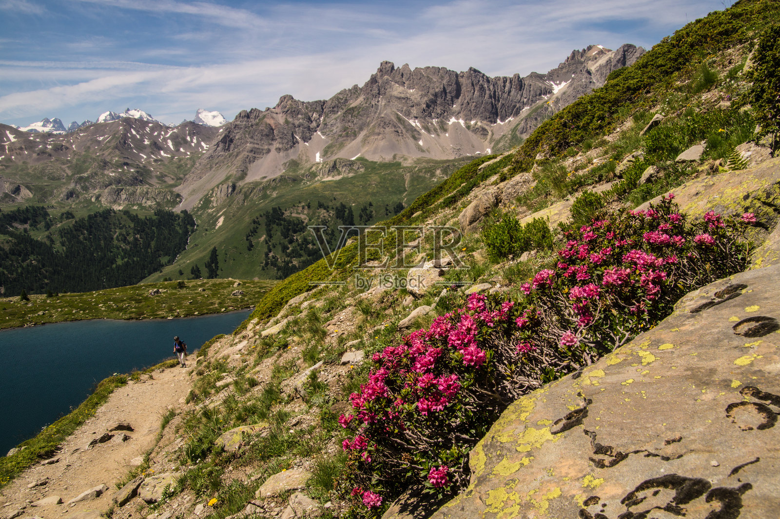 克拉雷谷，内瓦什，上阿尔卑斯省照片摄影图片