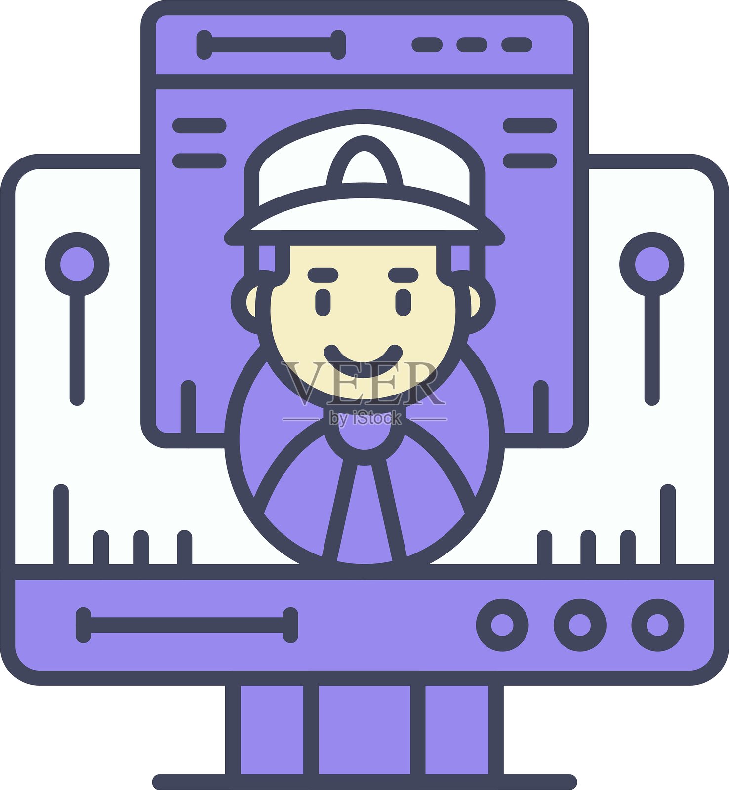 管理图标矢量元素插画图片素材