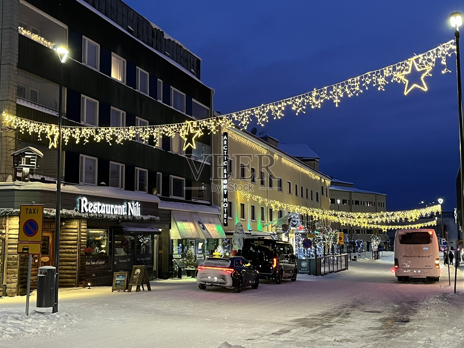 芬兰 - 罗瓦涅米 - 市中心照片摄影图片