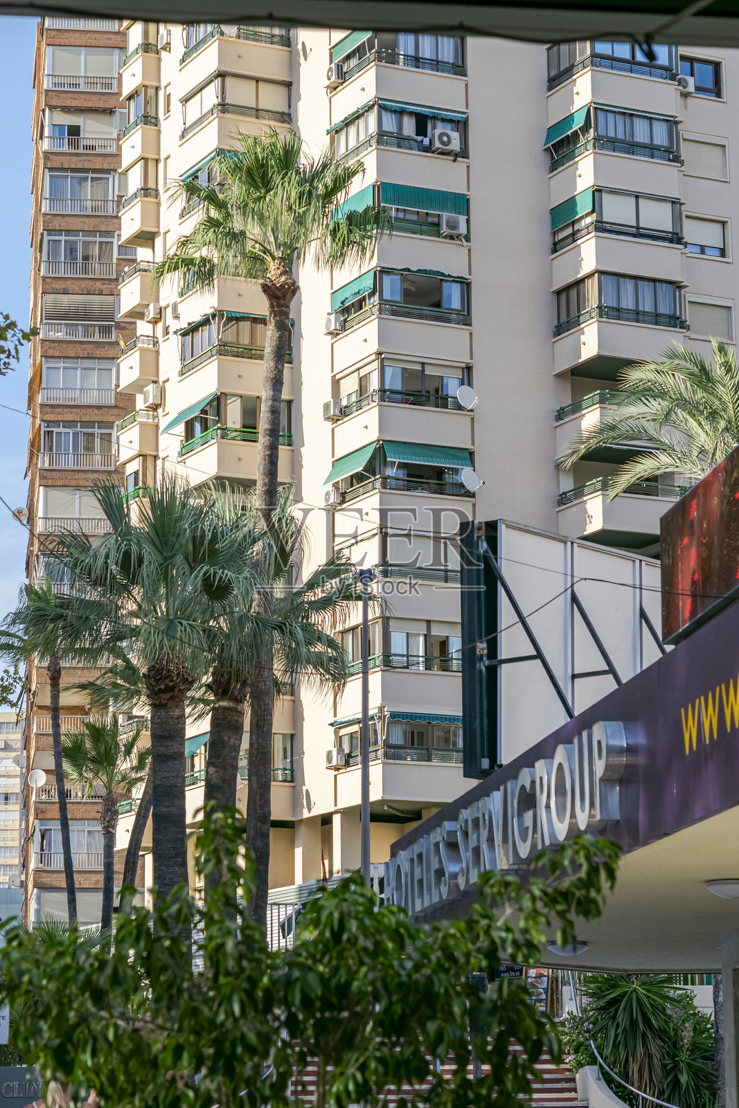 贝尼多姆的住宅楼照片摄影图片