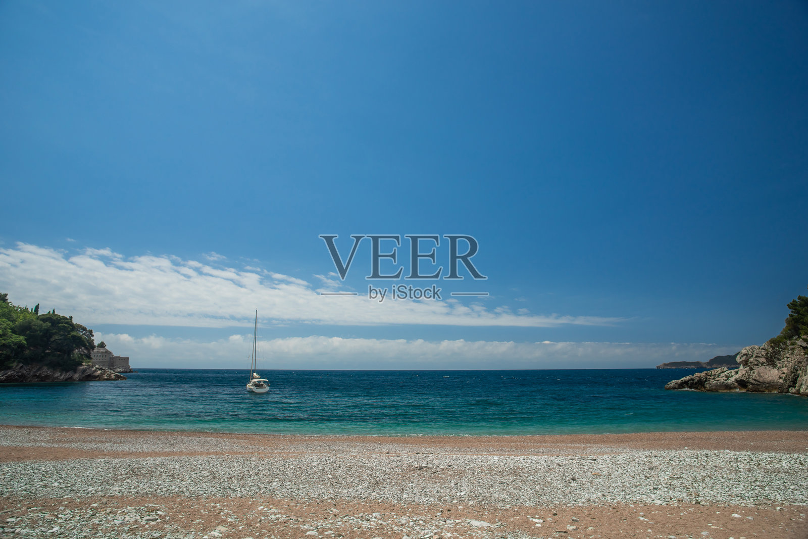 黑山布德瓦里维埃拉米洛切尔海滩照片摄影图片