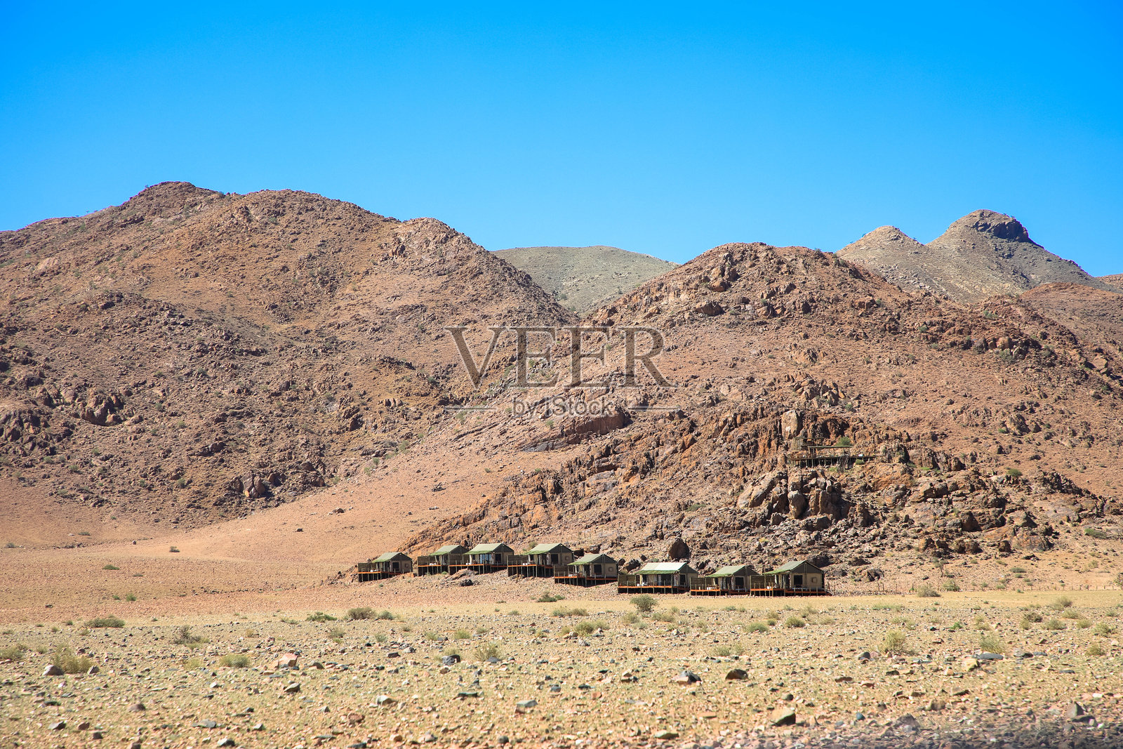 纳米布-诺克卢福国家公园的景观全景。该纳米比亚国家公园包含纳米布沙漠和诺克卢福山脉的部分地区。照片摄影图片