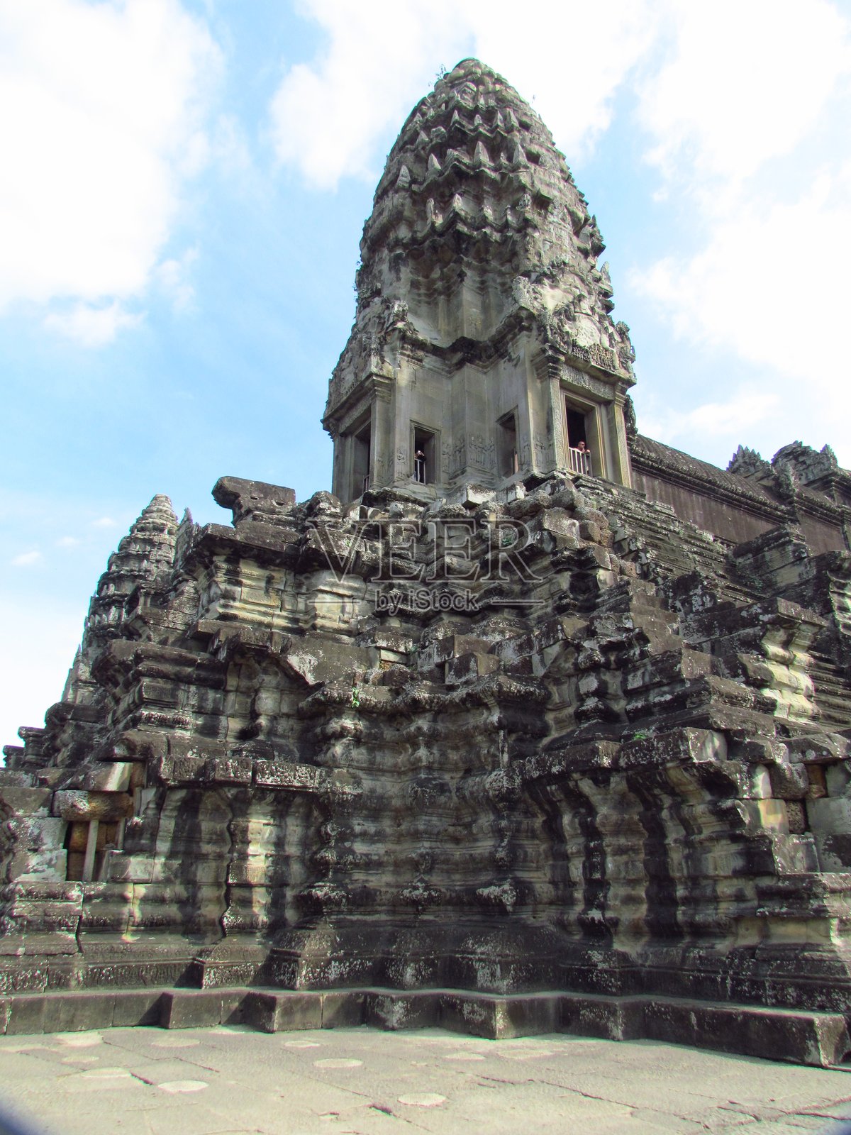 吴哥窟是柬埔寨一座印度教-佛教寺庙建筑群照片摄影图片