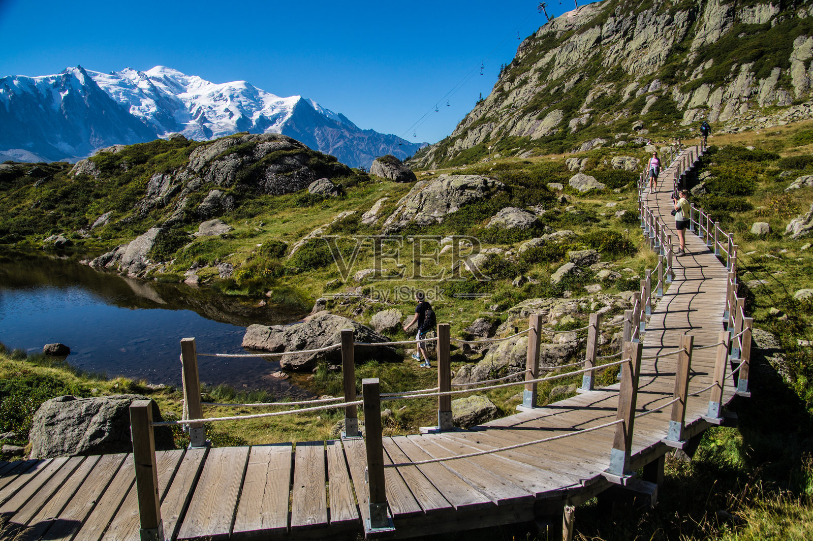 法国阿尔卑斯山夏日风光照片摄影图片