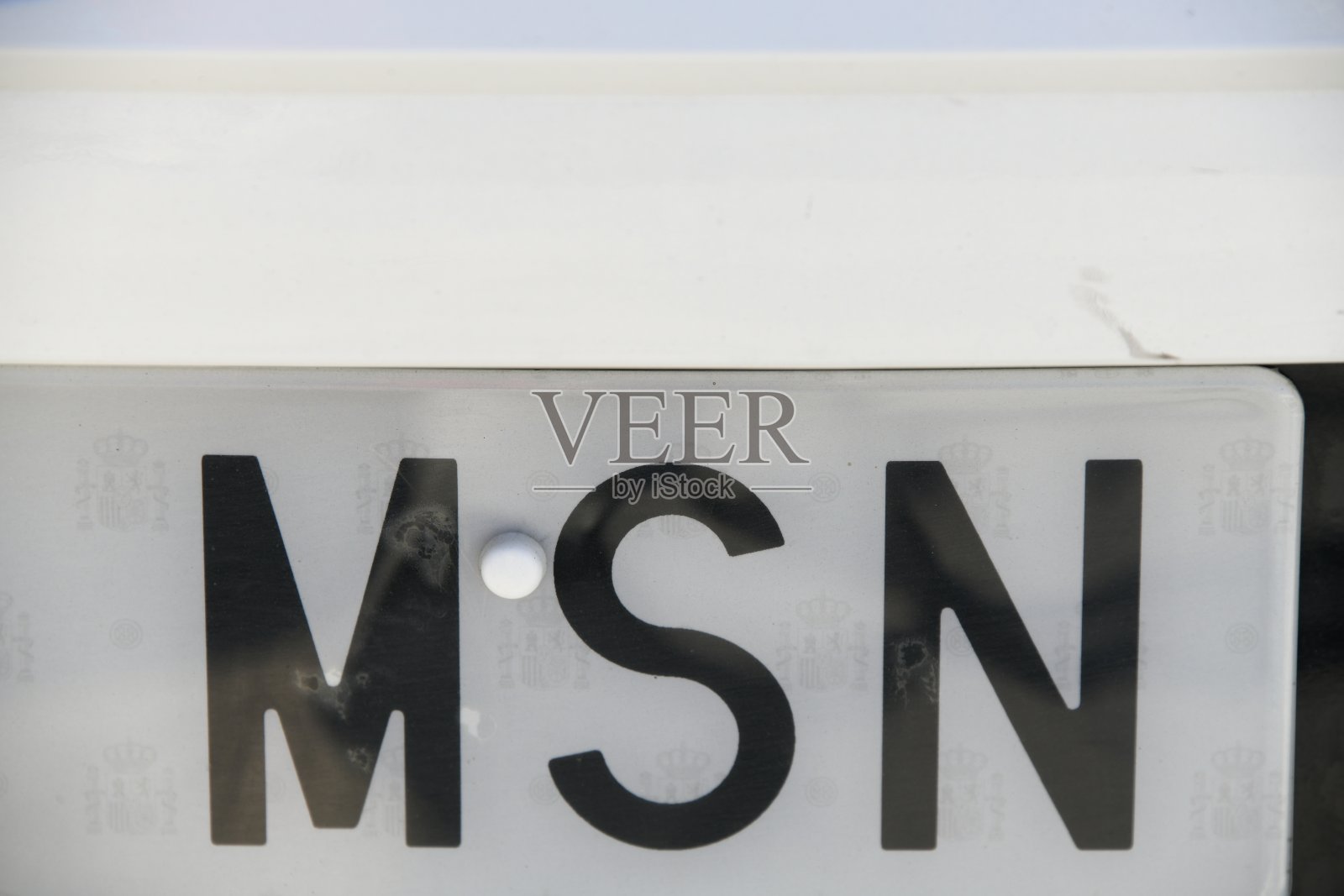 西班牙，阿利坎特省，太阳海岸，拉努西亚，2025年2月9日，西班牙车牌 - MSN -照片摄影图片