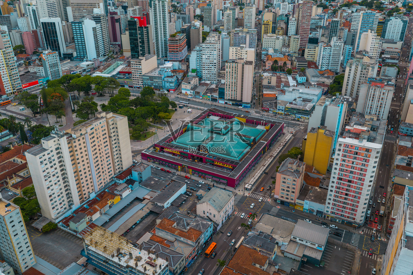 库里蒂巴历史老城氛围照片摄影图片