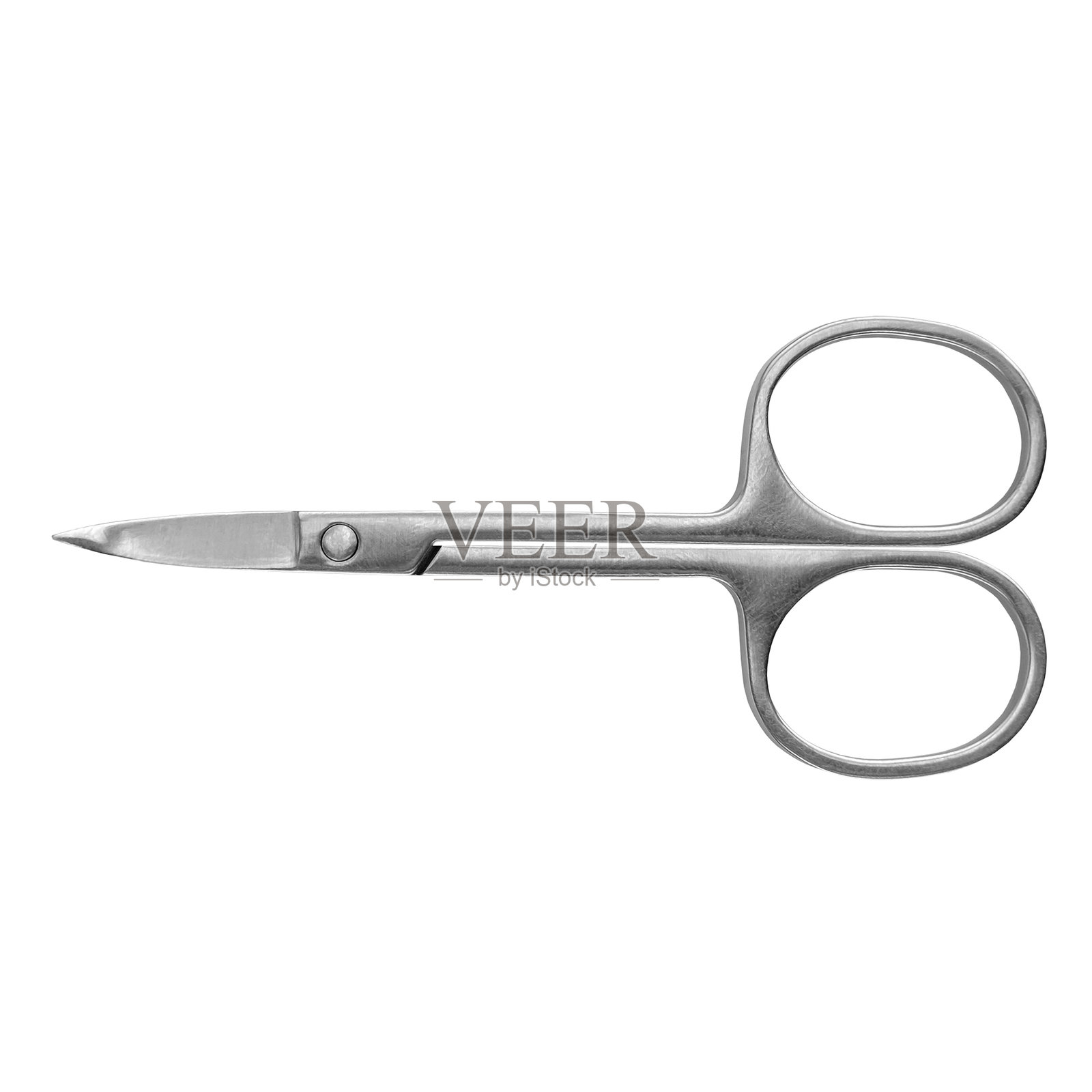 指甲剪刀，孤立在白色背景上照片摄影图片