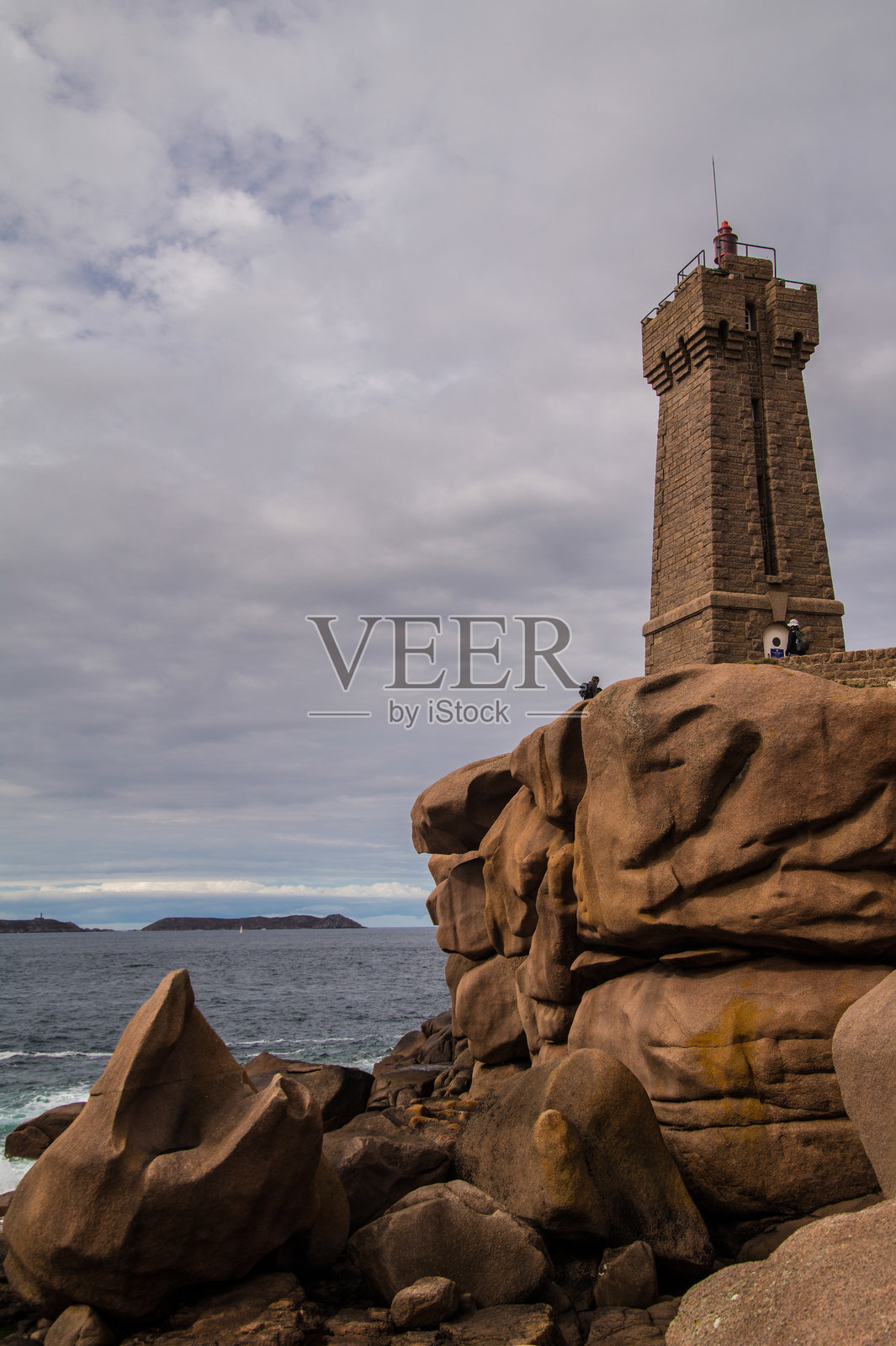 粉红花岗岩海岸，布列塔尼照片摄影图片