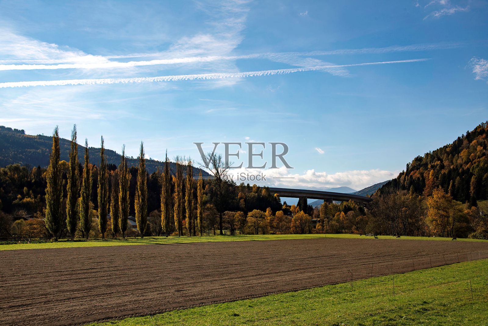 奥地利乡村公路桥梁照片摄影图片