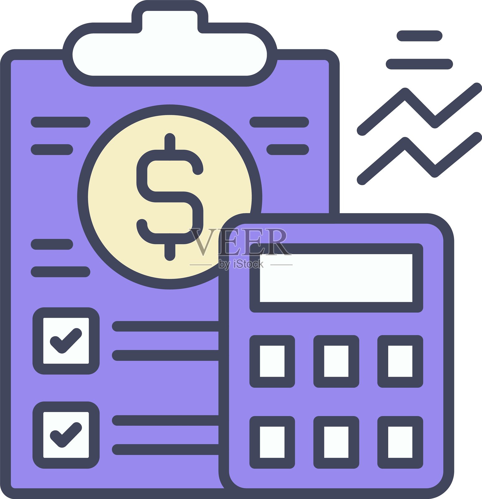 金融图标矢量元素插画图片素材