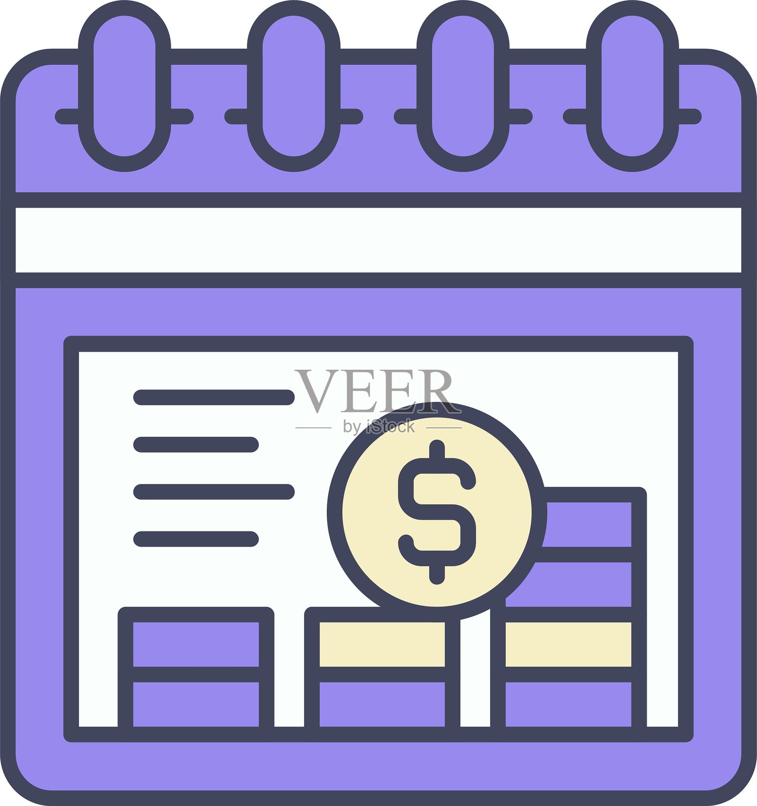 支付日期图标矢量元素插画图片素材