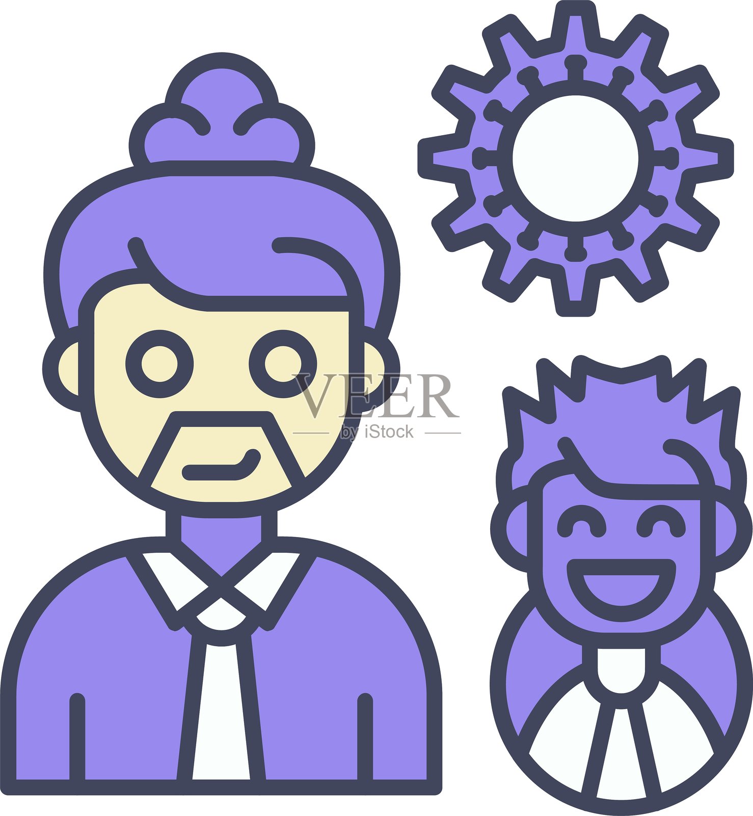 管理图标矢量元素插画图片素材