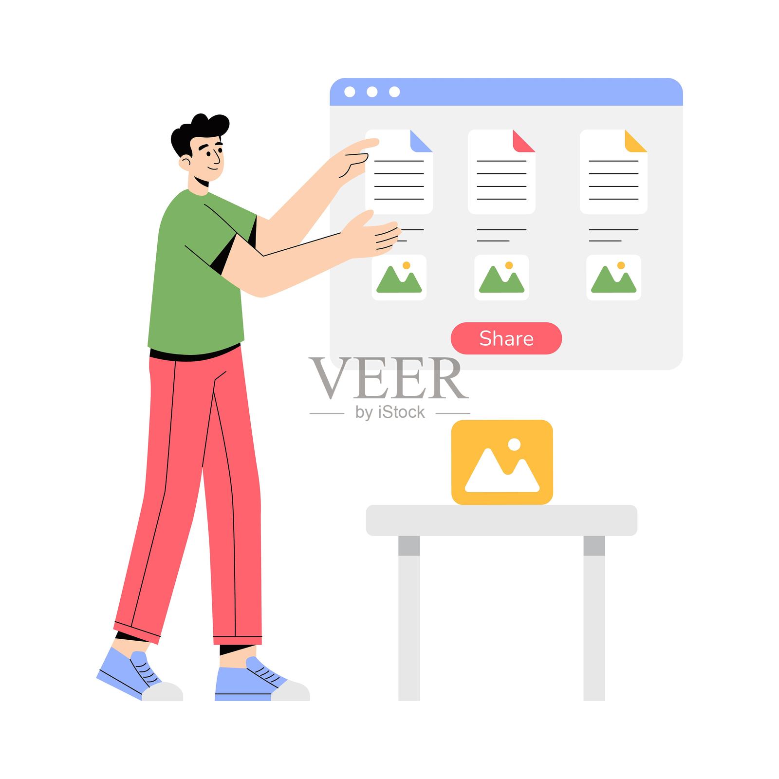 离线文件矢量图。EPS 10 文件插画图片素材