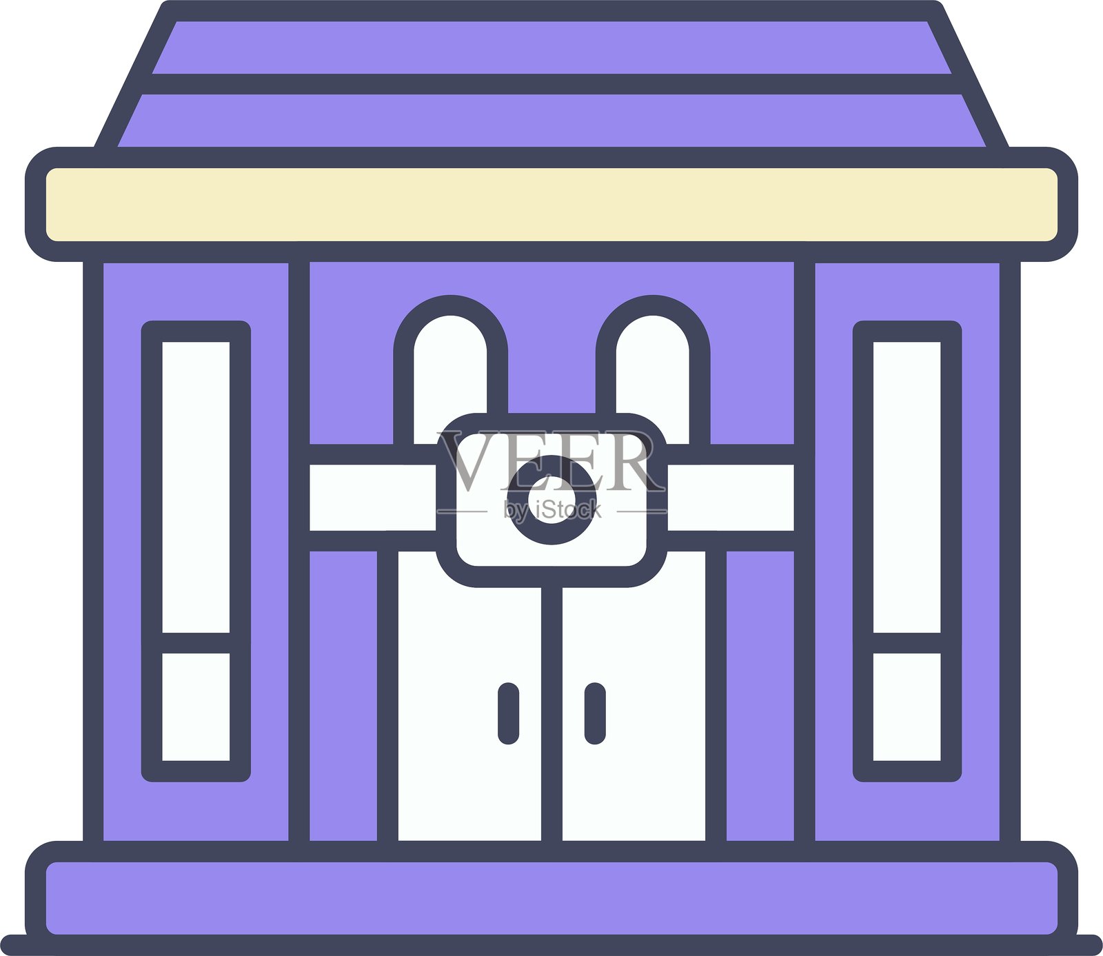 校园图标矢量元素插画图片素材