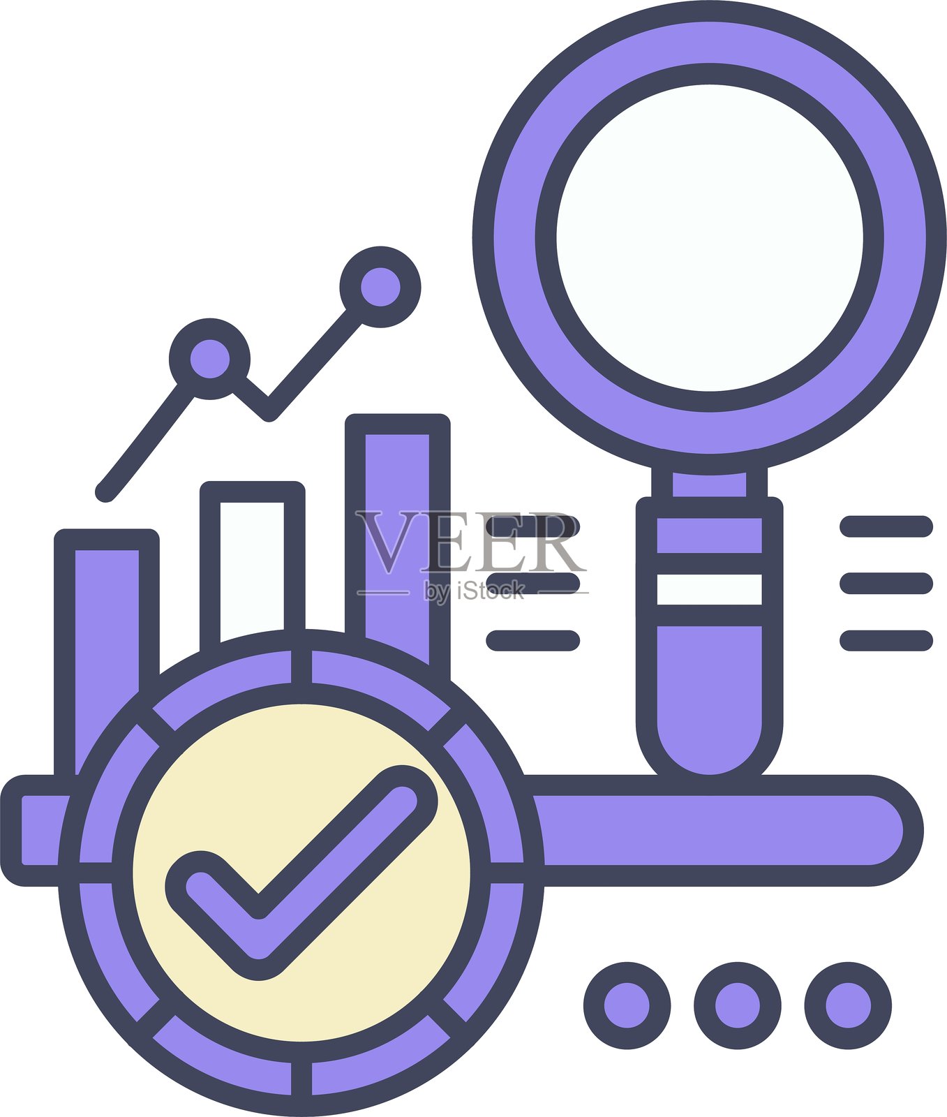 基准测试图标矢量元素插画图片素材