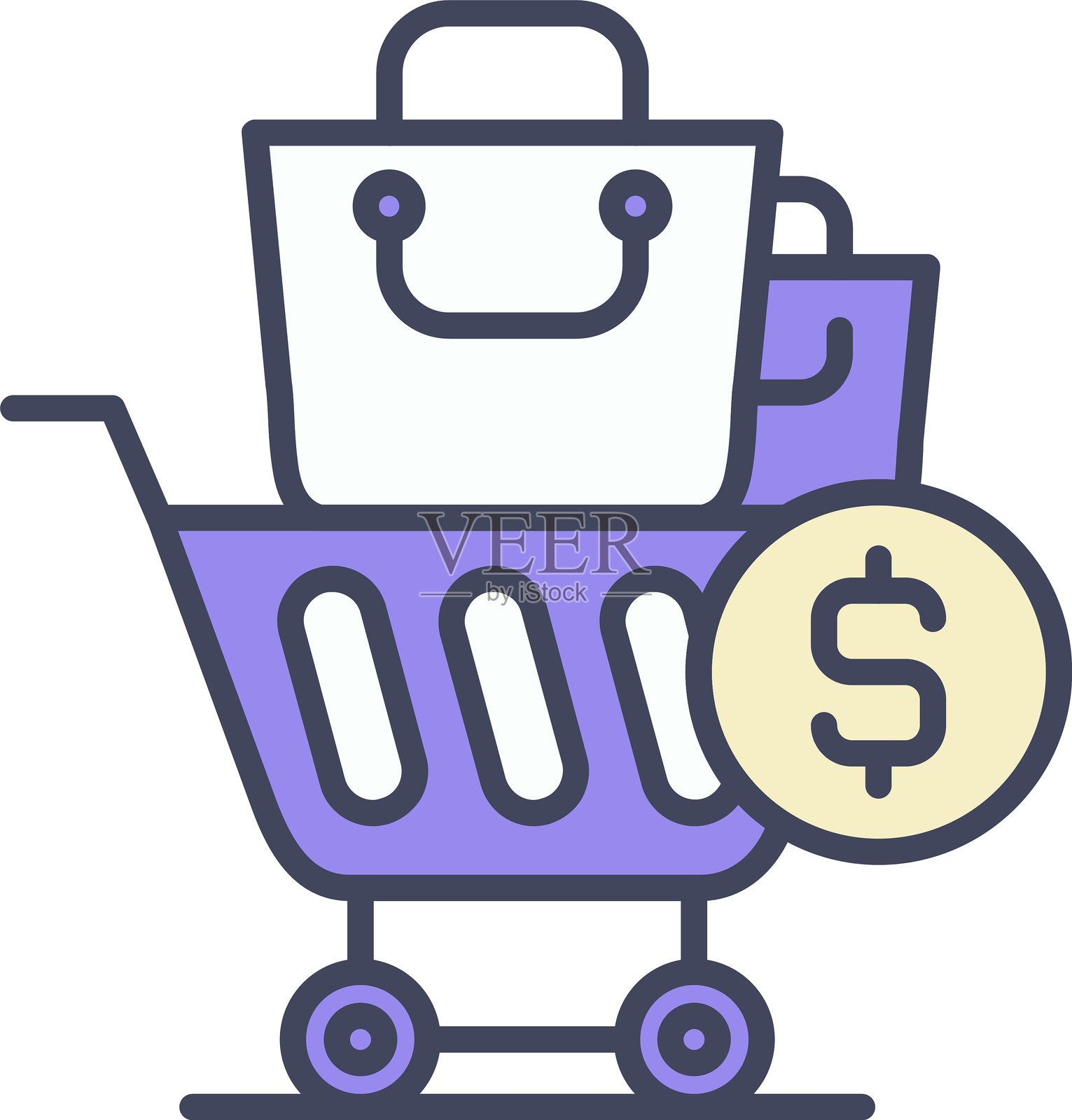 消费主义图标矢量元素插画图片素材