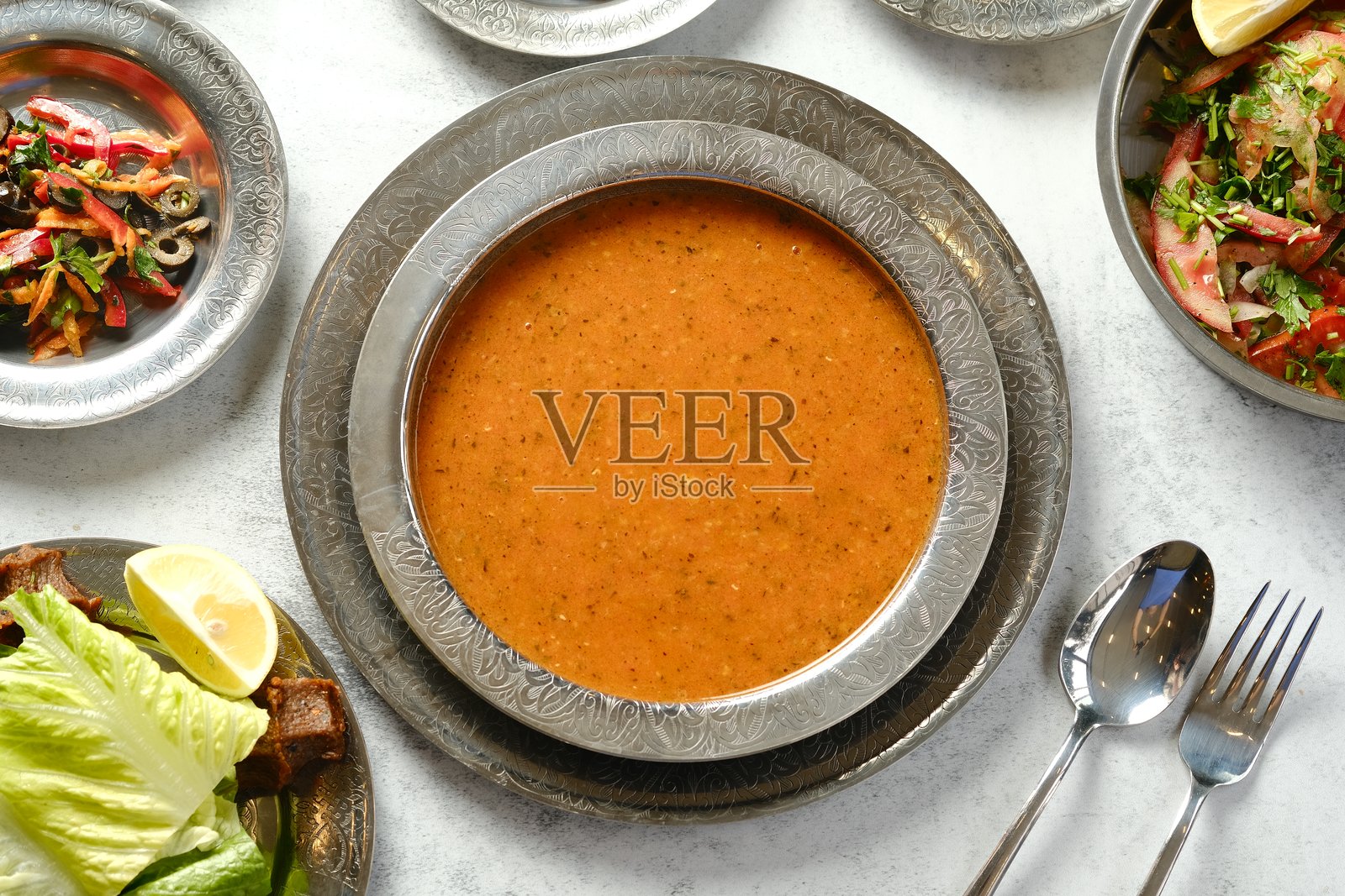 土耳其埃佐盖林汤照片摄影图片