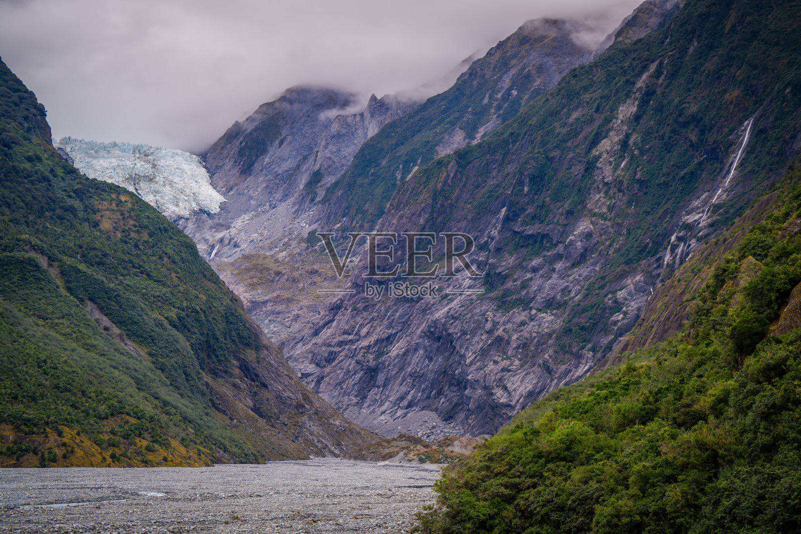 新西兰弗朗兹·约瑟夫冰川照片摄影图片